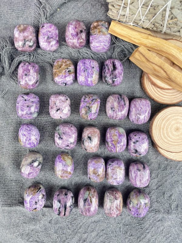 Tumble mắt rồng - Charoite | Đá trang trí, sưu tầm, healing | CADA DECOR