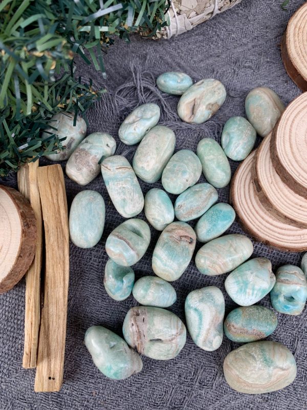 Đá Thô Tumble Blue Aragonite - Đá thanh tẩy - Đá Tarot | CADA DECOR