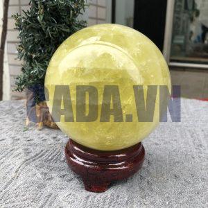 Bi Cầu Thạch Anh Vàng – Citrine Sphere (BV75) - KL: 1,79 KG - ĐK: 10,92 CM