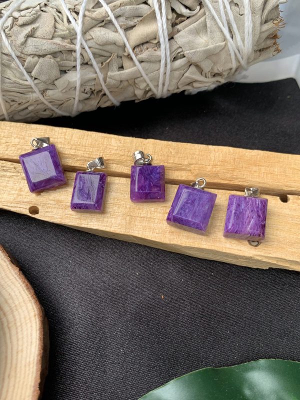 Mặt dây Đá mắt rồng Charoite