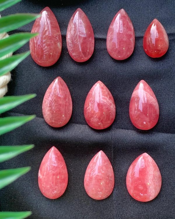 Giọt Nước Đá Đào Hoa - Rhodochrosite Water Drop