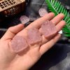 Mặt Hồ Ly Đá Thạch Anh Hồng – Rose Quartz Fox