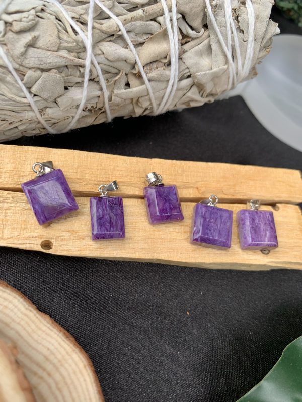 Mặt dây Đá mắt rồng Charoite