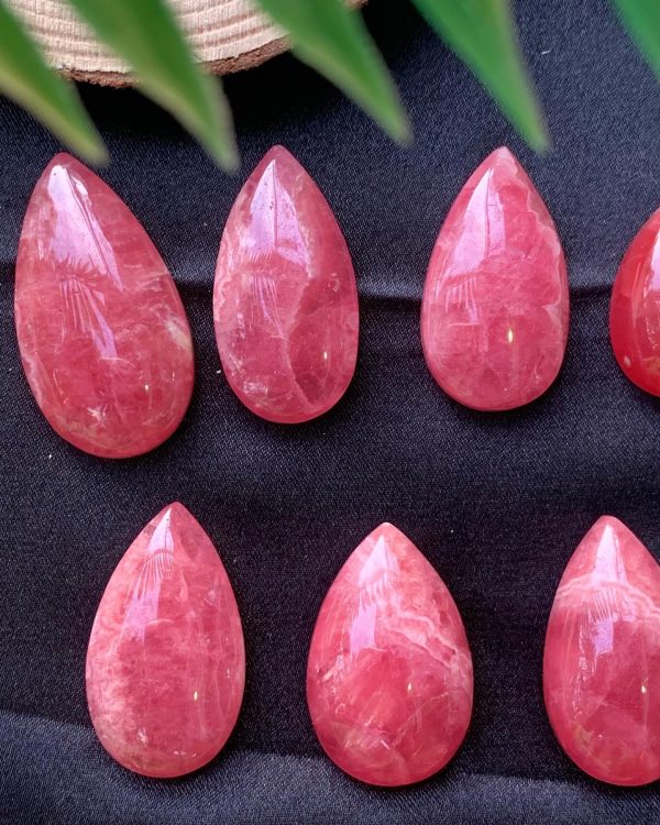 Giọt Nước Đá Đào Hoa - Rhodochrosite Water Drop