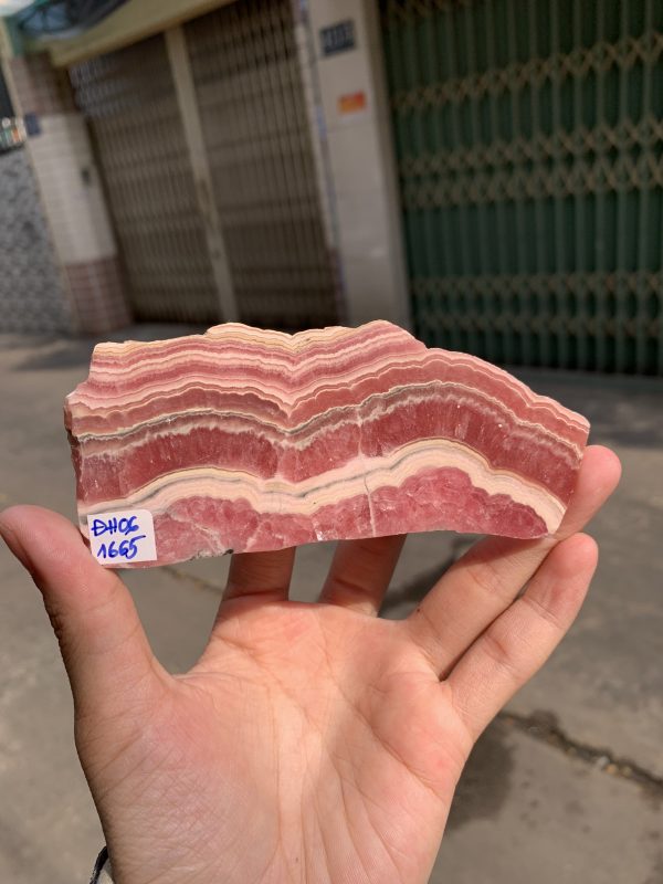  Đá Đào Hoa – Rhodochrosite (ĐH06), KT 4,8*11,4CM | CADA DECOR