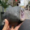 Túi Tiền – Ổ Tụ Tài Thạch Anh Tím – Amethyst (TAT54), KT: 9x7x11CM, KL : 1,325kg