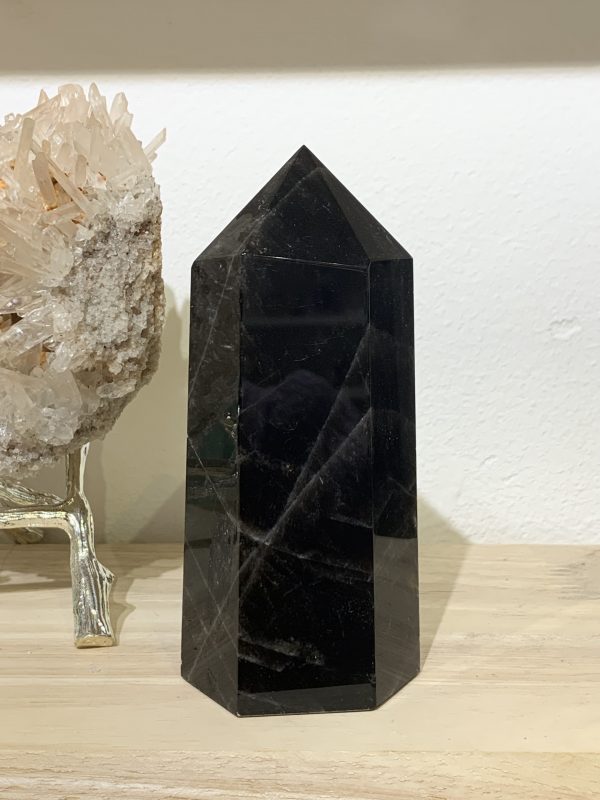 Trụ Thạch Anh Đen – Black Quartz Point (Morion) (TAĐ48) |CADA DECOR