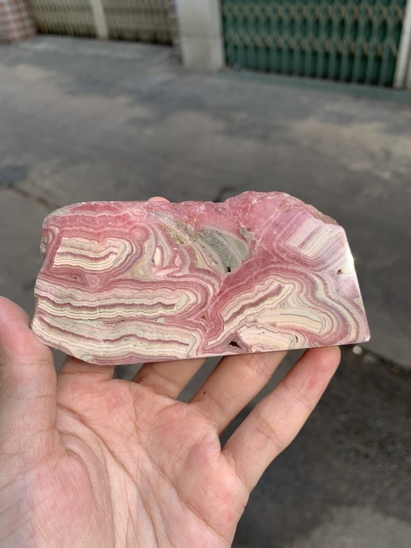  Đá Đào Hoa – Rhodochrosite (ĐH03), KT 5*10CM | CADA DECOR