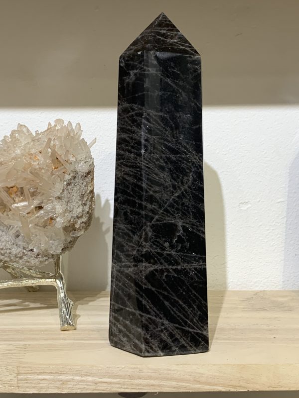 Trụ Thạch Anh Đen – Black Quartz Point (Morion) (TAĐ51) |CADA DECOR