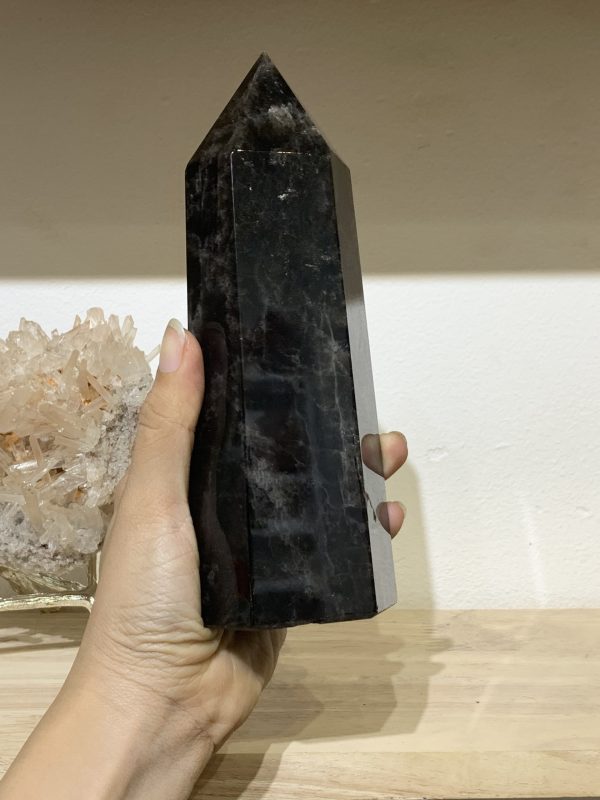 Trụ Thạch Anh Đen – Black Quartz Point (Morion) (TAĐ50) |CADA DECOR