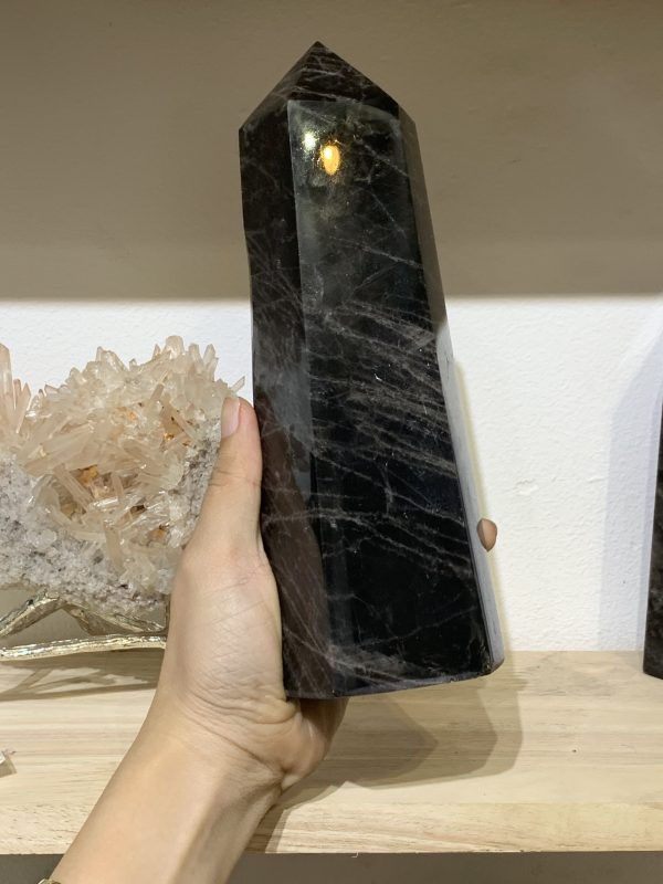 Trụ Thạch Anh Đen – Black Quartz Point (Morion) (TAĐ51) |CADA DECOR