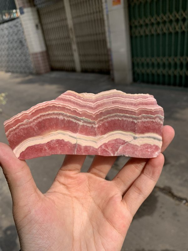  Đá Đào Hoa – Rhodochrosite (ĐH06), KT 4,8*11,4CM | CADA DECOR