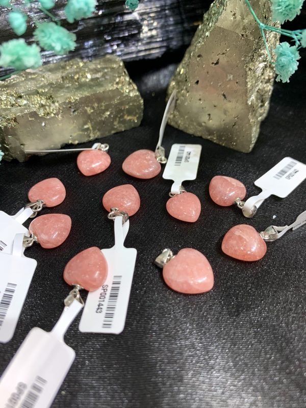 Mặt Trái tim đá Rhodochrosite | Đá trang trí, sưu tầm, healing | CADA DECOR