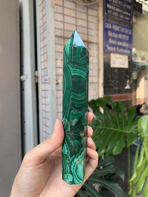 Trụ đá Lông Công - Malachite Point (TLC03) | CADA DECOR