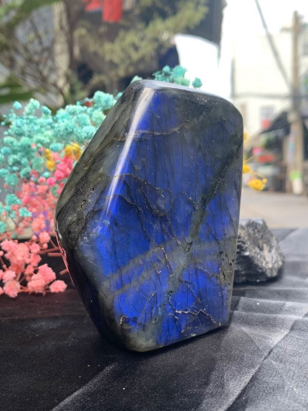 ĐÁ XÀ CỪ – HẮC NGUYỆT QUANG – Labradorite (XC187) – KL: 0,462KG