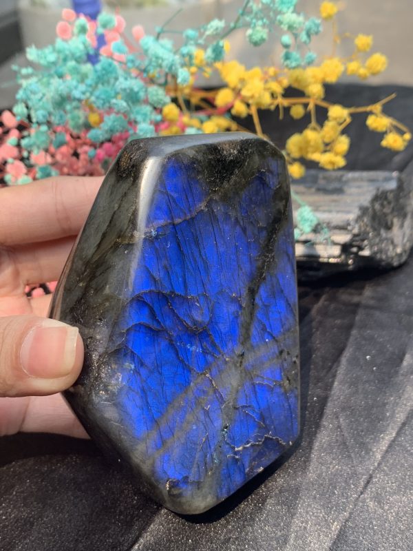 ĐÁ XÀ CỪ – HẮC NGUYỆT QUANG – Labradorite (XC187) – KL: 0,462KG