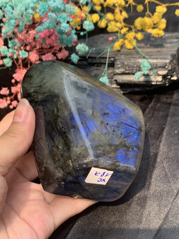 ĐÁ XÀ CỪ – HẮC NGUYỆT QUANG – Labradorite (XC187) – KL: 0,462KG