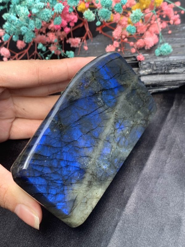 ĐÁ XÀ CỪ – HẮC NGUYỆT QUANG – Labradorite (XC190) – KL: 0,484KG