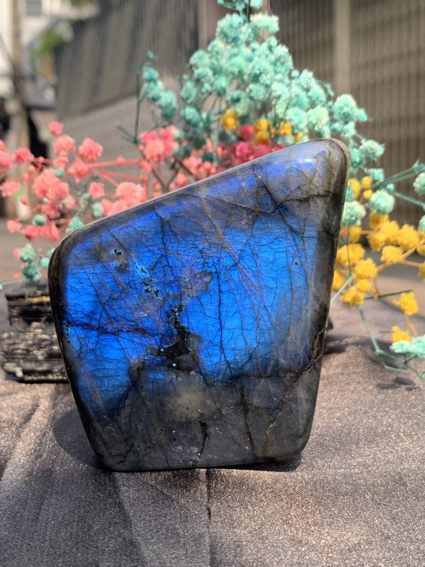 ĐÁ XÀ CỪ – HẮC NGUYỆT QUANG – Labradorite (XC192) – KL: 0,4KG