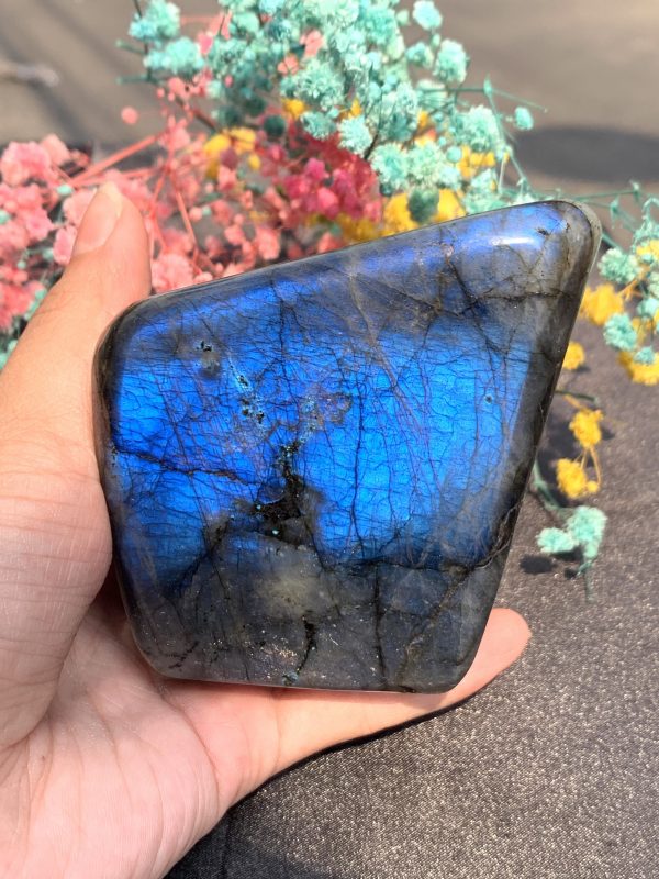 ĐÁ XÀ CỪ – HẮC NGUYỆT QUANG – Labradorite (XC192) – KL: 0,4KG