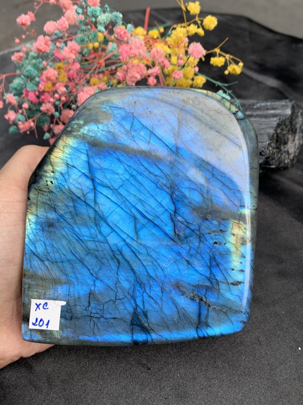 ĐÁ XÀ CỪ – HẮC NGUYỆT QUANG – Labradorite (XC201) – KL: 0,874KG