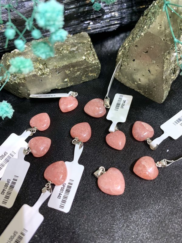 Mặt Trái tim đá Rhodochrosite | Đá trang trí, sưu tầm, healing | CADA DECOR