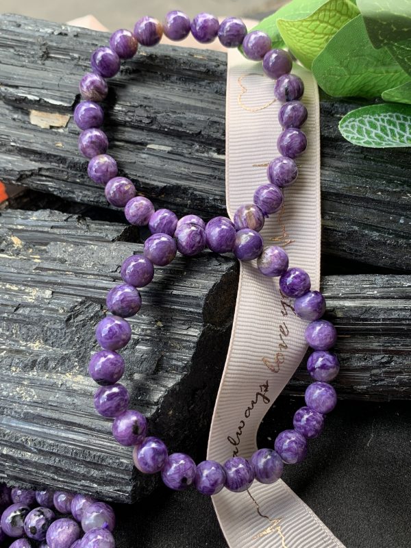 Vòng tay đá mắt rồng - Charoite Bracelet 8mm | Đá trang trí, sưu tầm, healing | CADA DECOR