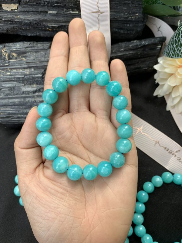 Vòng tay đá thiên hà - Amazonite Bracelet 10mm | Đá trang trí, sưu tầm, healing | CADA DECOR