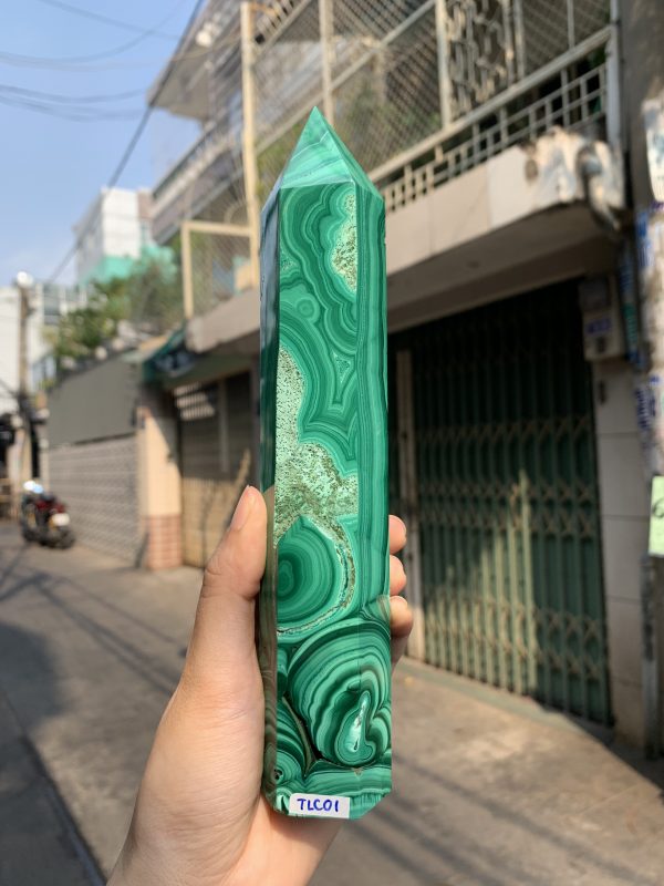 Trụ đá Lông Công - Malachite Point (TLC01) | CADA DECOR