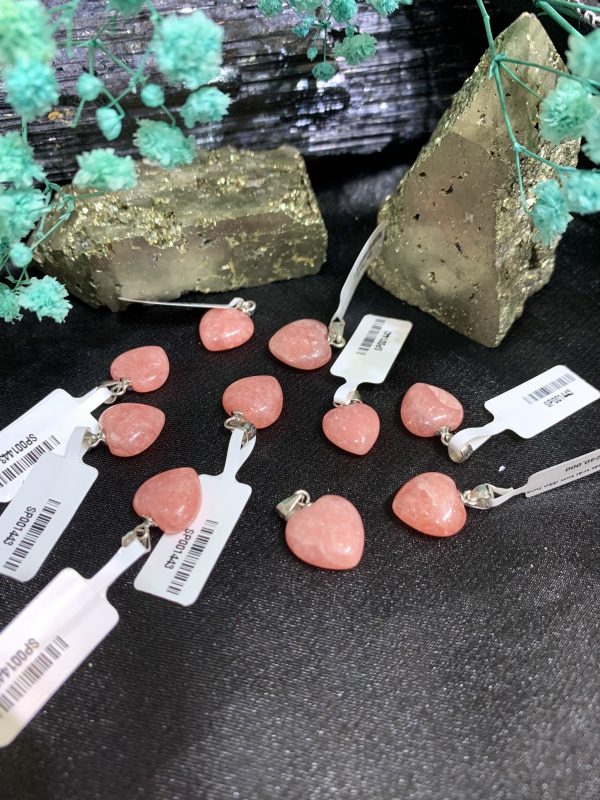 Mặt Trái tim đá Rhodochrosite | Đá trang trí, sưu tầm, healing | CADA DECOR