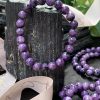 Vòng tay đá mắt rồng – Charoite Bracelet 8mm | Đá trang trí, sưu tầm, healing | CADA DECOR