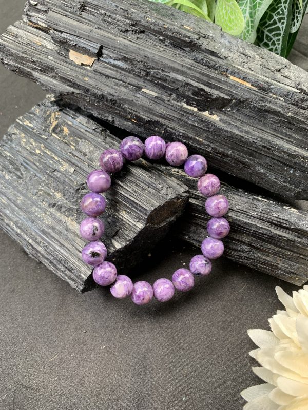 Vòng tay đá mắt rồng - Charoite Bracelet 10mm | Đá trang trí, sưu tầm, healing | CADA DECOR