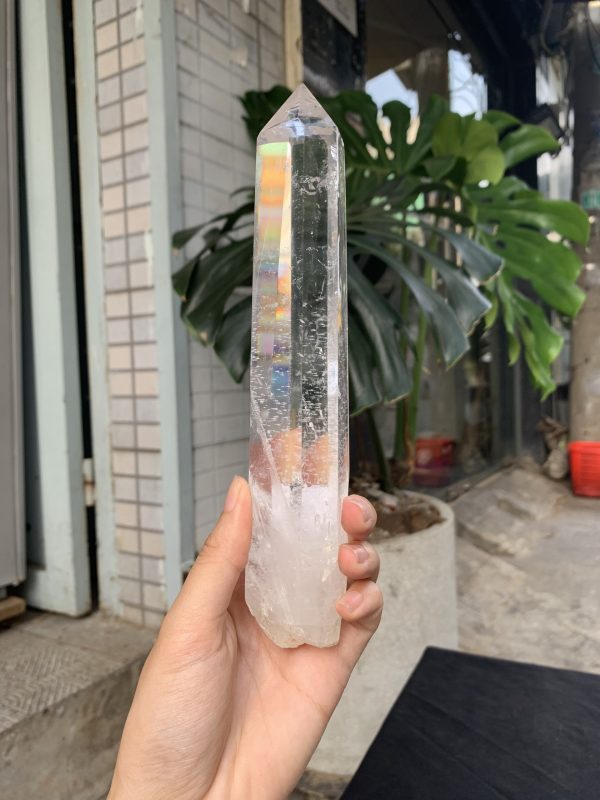 Trụ Thạch Anh Trắng trong – Clear Quartz Point, KL: 382GRAM (TTT232)