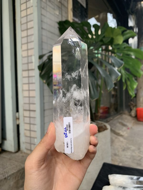 Trụ Thạch Anh Trắng trong – Clear Quartz Point, KL: 432GRAM (TTT229)