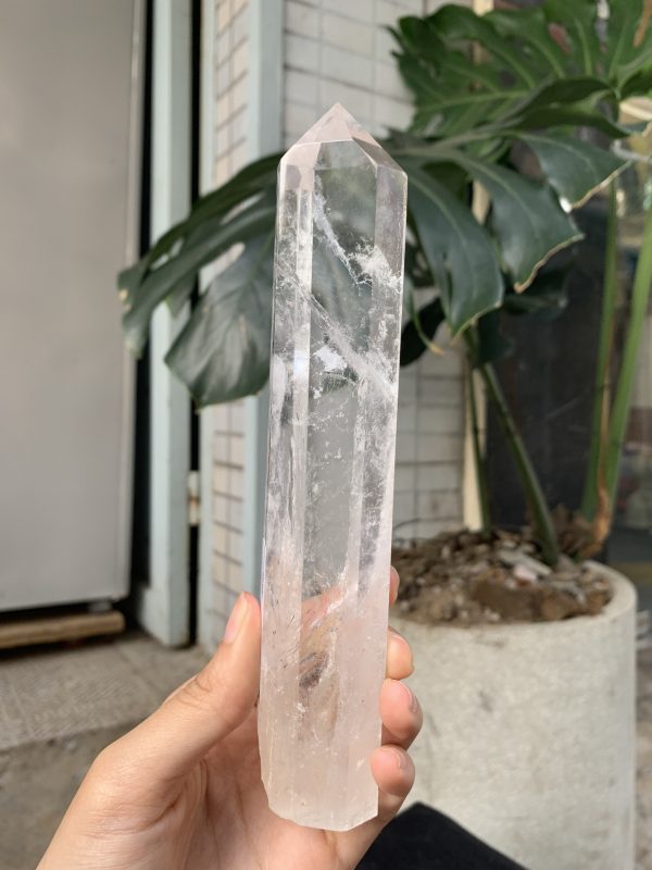 Trụ Thạch Anh Trắng trong – Clear Quartz Point, KL: 276GRAM (TTT217)