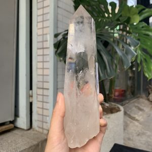 Trụ Thạch Anh Trắng trong – Clear Quartz Point, KL: 574GRAM (TTT231)