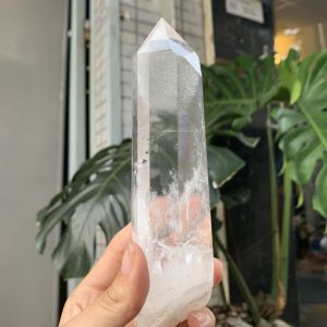 Trụ Thạch Anh Trắng trong – Clear Quartz Point, KL: 346GRAM (TTT219)