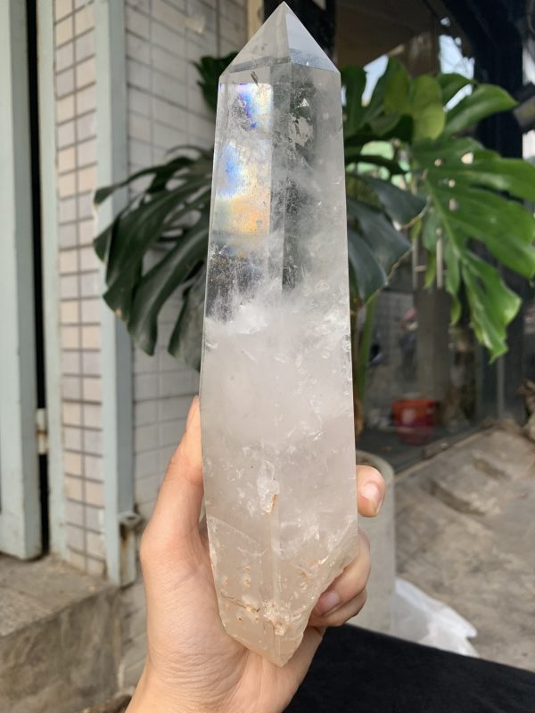 Trụ Thạch Anh Trắng trong – Clear Quartz Point, KL: 1,102KG (TTT259)