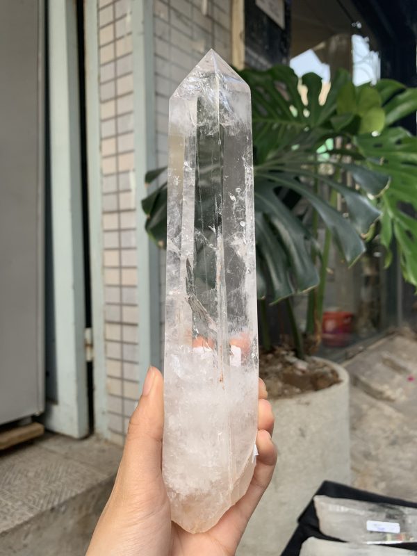 Trụ Thạch Anh Trắng trong – Clear Quartz Point, KL: 556GRAM (TTT224)