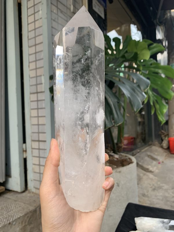 Trụ Thạch Anh Trắng trong – Clear Quartz Point, KL: 1,344KG (TTT236)