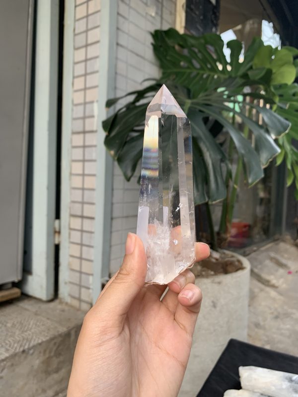 Trụ Thạch Anh Trắng trong – Clear Quartz Point, KL: 304GRAM (TTT223)