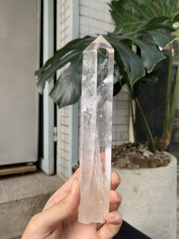 Trụ Thạch Anh Trắng trong – Clear Quartz Point, KL: 276GRAM (TTT217)