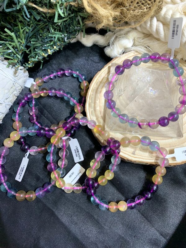 Vòng tay Rainbow Fluorite 8mm | CADA DECOR