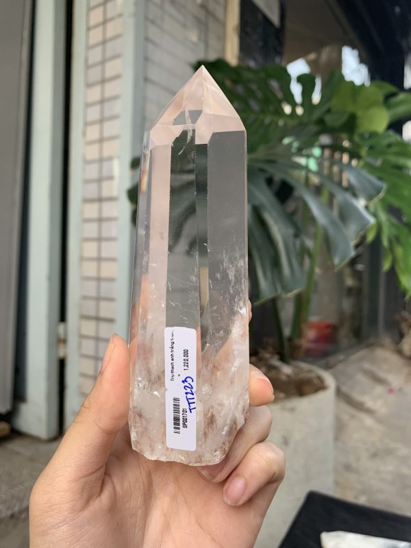 Trụ Thạch Anh Trắng trong – Clear Quartz Point, KL: 304GRAM (TTT223)