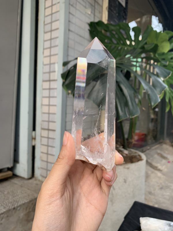 Trụ Thạch Anh Trắng trong – Clear Quartz Point, KL: 304GRAM (TTT223)