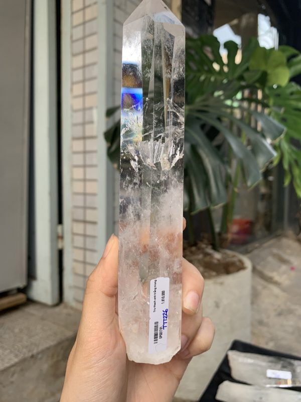 Trụ Thạch Anh Trắng trong – Clear Quartz Point, KL: 404GRAM (TTT226)