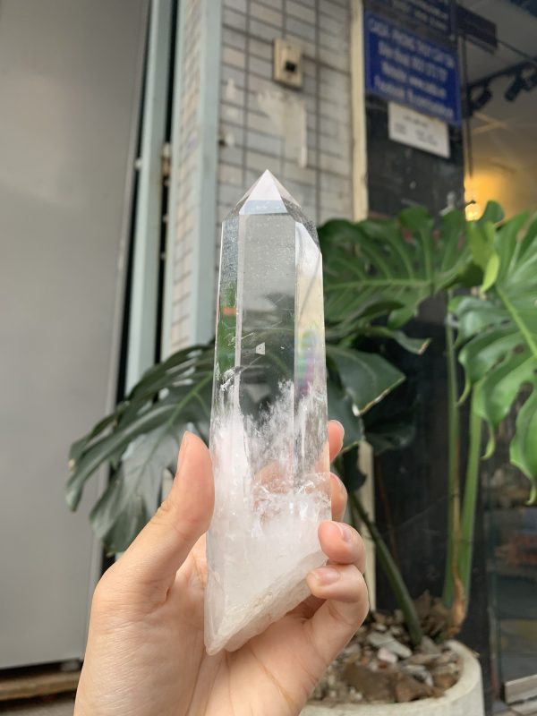 Trụ Thạch Anh Trắng trong – Clear Quartz Point, KL: 346GRAM (TTT219)