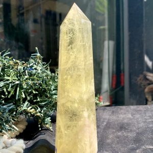 TRỤ THẠCH ANH VÀNG – KT: 15*4CM, KL: 330GRAM (TK65)