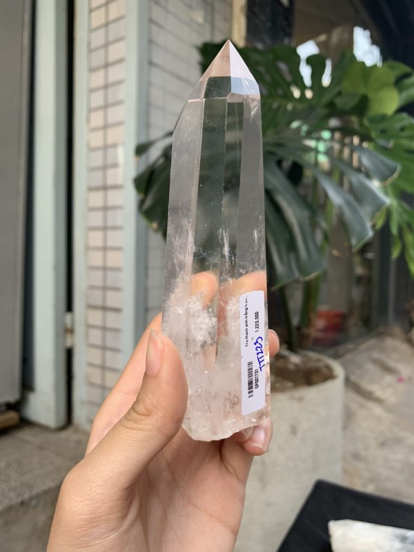 Trụ Thạch Anh Trắng trong – Clear Quartz Point, KL: 304GRAM (TTT223)