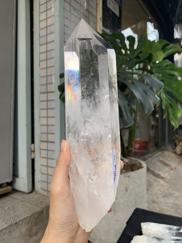 Trụ Thạch Anh Trắng trong – Clear Quartz Point, KL: 1,344KG (TTT236)